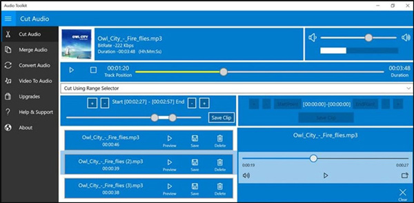 Audio Toolkit chuyên dụng để ghép nhạc chuông, nhạc chờ