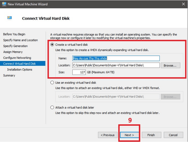 Cách cài đặt máy chủ ảo hệ điều hành Windows với Hyper-V - Ảnh 9.
