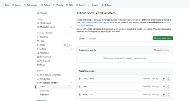 Tạo CI/CD với BKE sử dụng Github Action - Ảnh 3.