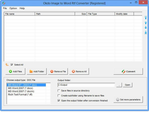 Okdo Image to Word Rtf Converter là phần mềm chuyển ảnh sang word hữu ích