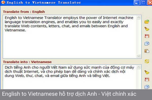 phần mềm dịch tiếng anh English to Vietnamese