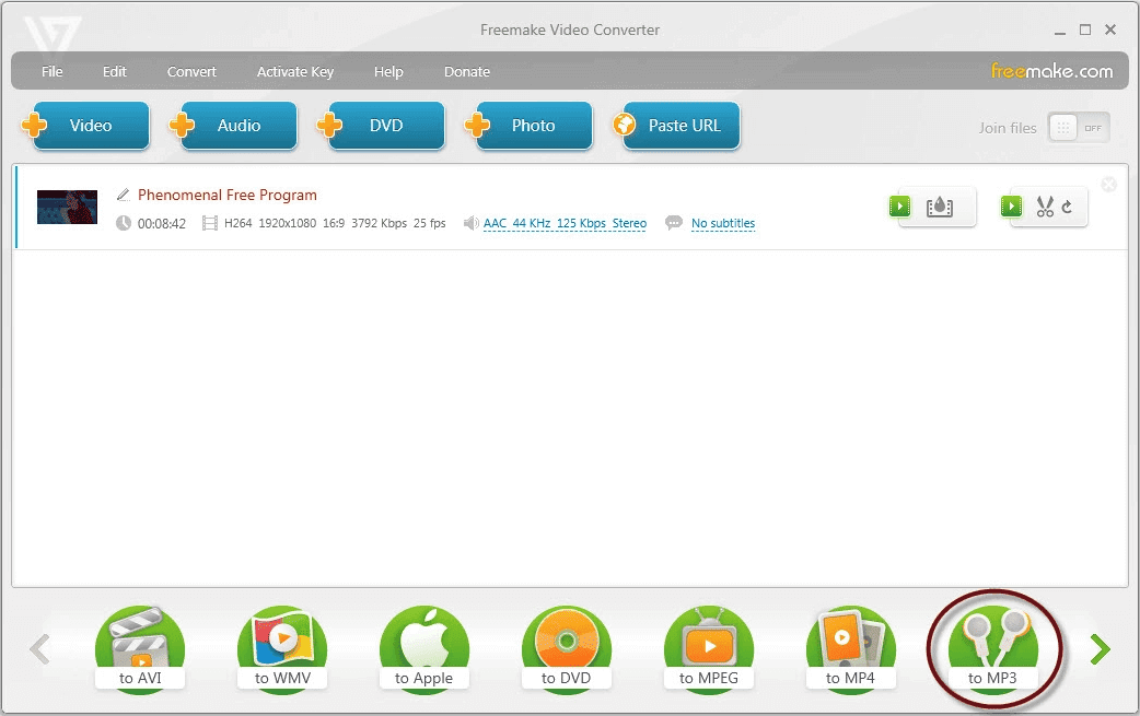 Phần mềm đổi đuôi video Freemake