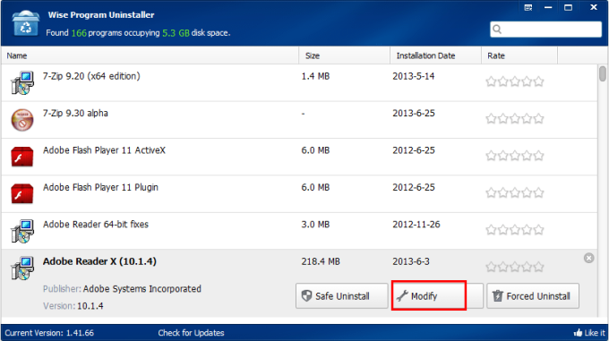 Phần mềm gỡ cài đặt Wise Program Uninstaller