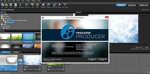 phần mềm làm video trên máy tính ProShow Gold