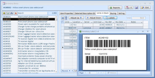 Phần mềm quản lý kho ABC Inventory