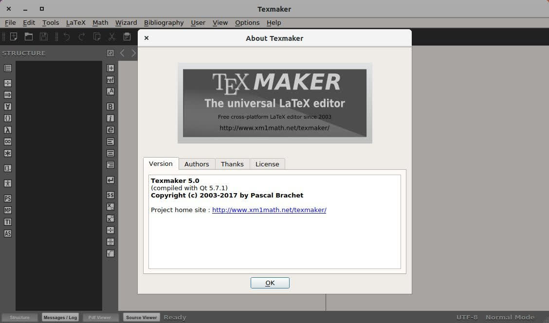 phần mềm soạn thảo văn bản Texmaker
