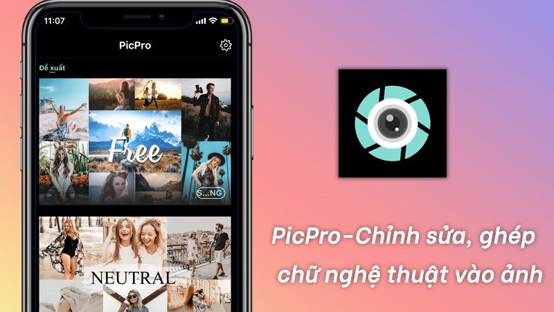 phần mềm viết chữ lên ảnh PicPro