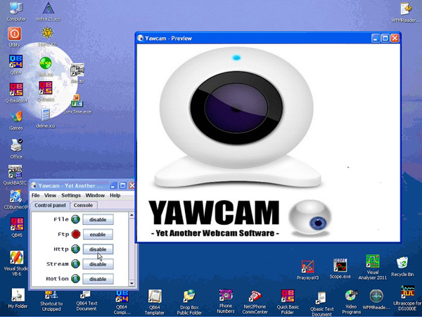 Yawcam cho người dùng trải nghiệm hoàn toàn miễn phí khi quay webcam