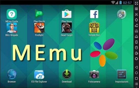 Trình giả lập android nhẹ Memu